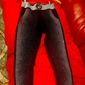 Black sparkly pant, size 38 woman, brand tatu